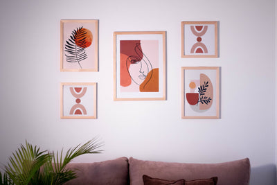 Boho Line Art – abstract boho wall art | رسومات خطية بوهو