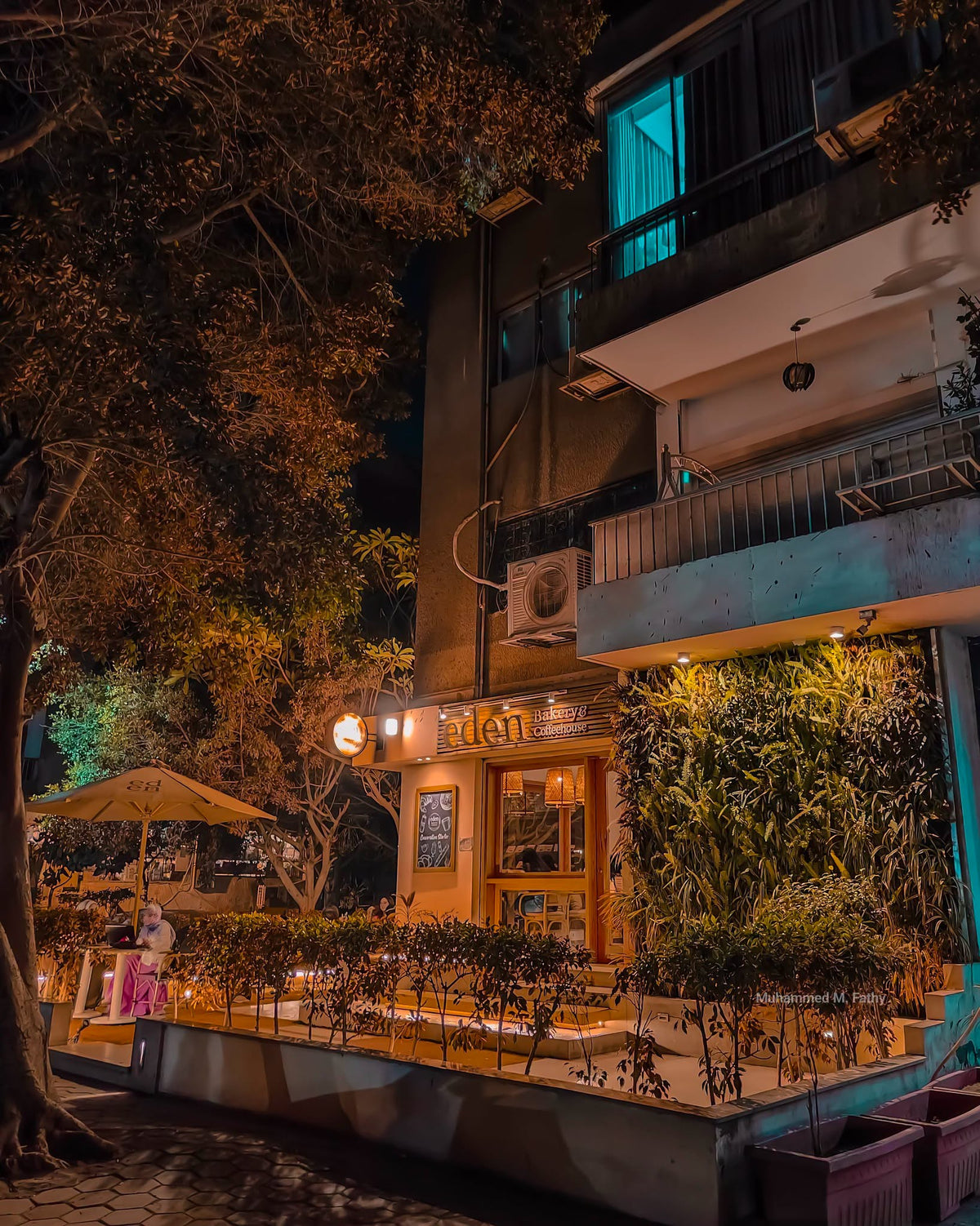 Maadi Nights Frame – photography wall art | برواز شوارع المعادي ليلًا