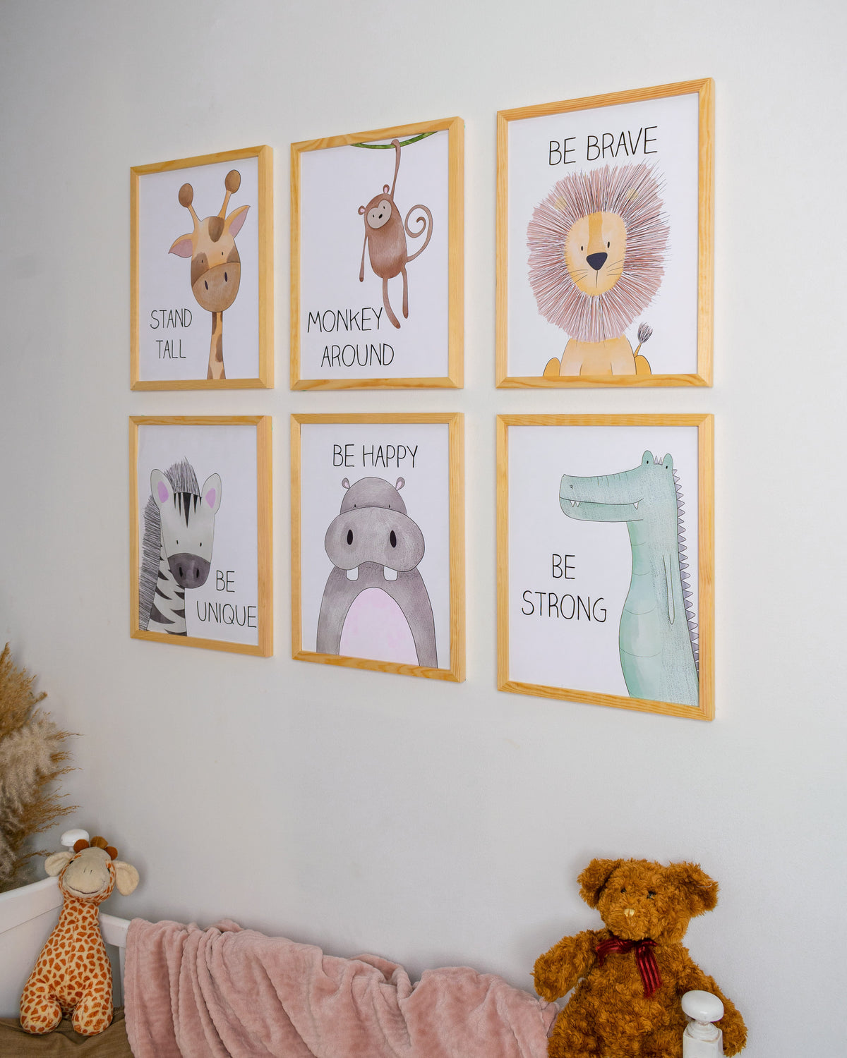 Animals Nursery Set – nursery wall art, photo 3 | طقم حيوانات غرفة الأطفال - الإصدار الأصلي