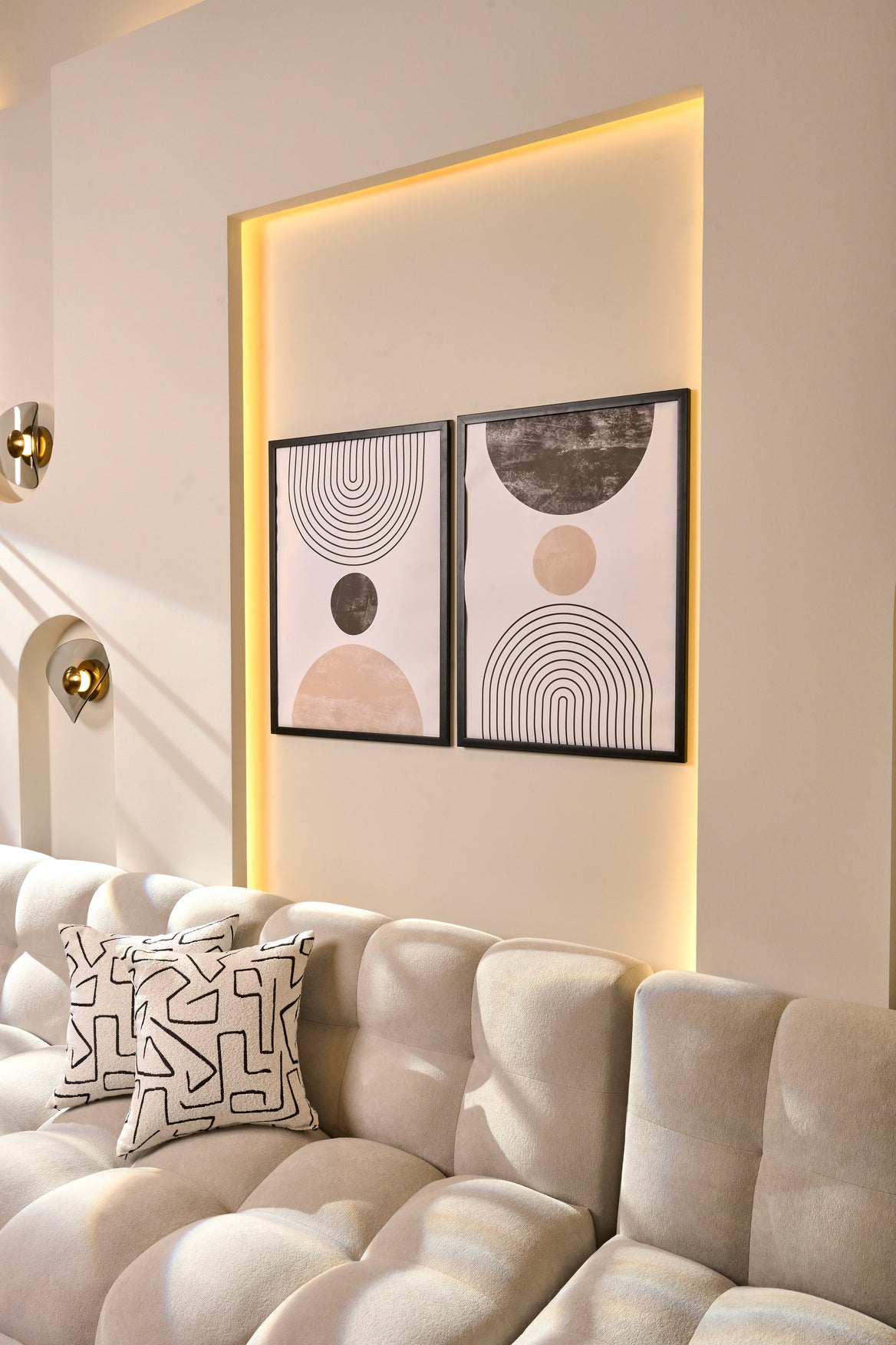 Arches on Arches Set – abstract boho wall art, photo 4 | طقم أقواس على أقواس