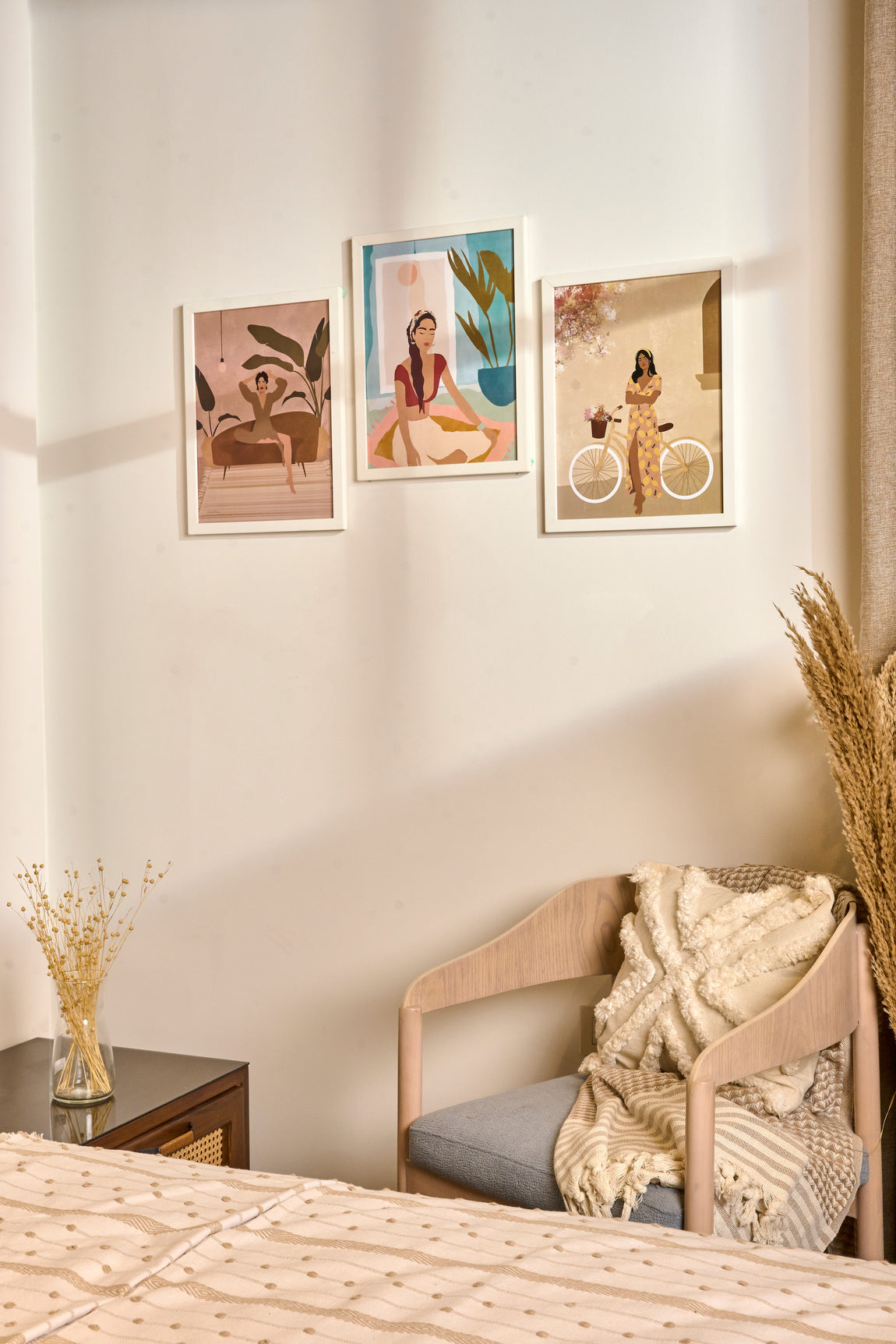 3 Boho Girls Set – nursery wall art, photo 3 | طقم 3 بنات بوهو