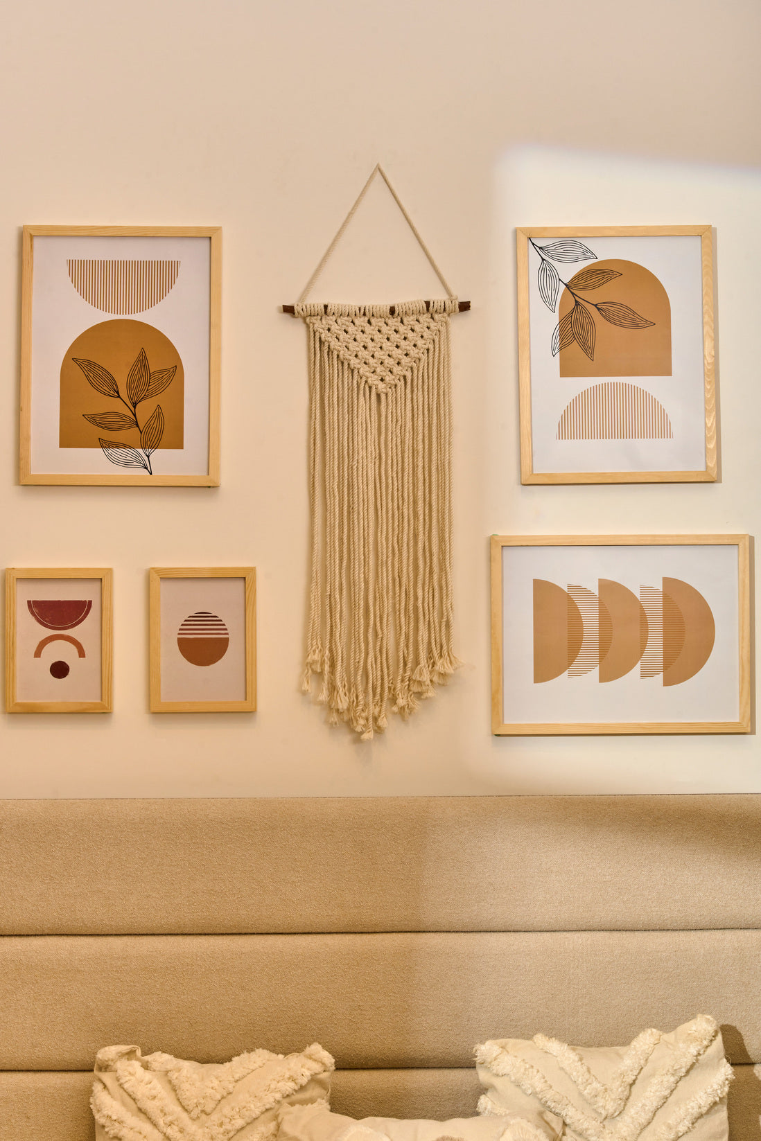 Orange Boho Set – gallery wall frame set | طقم البوهو البرتقالي