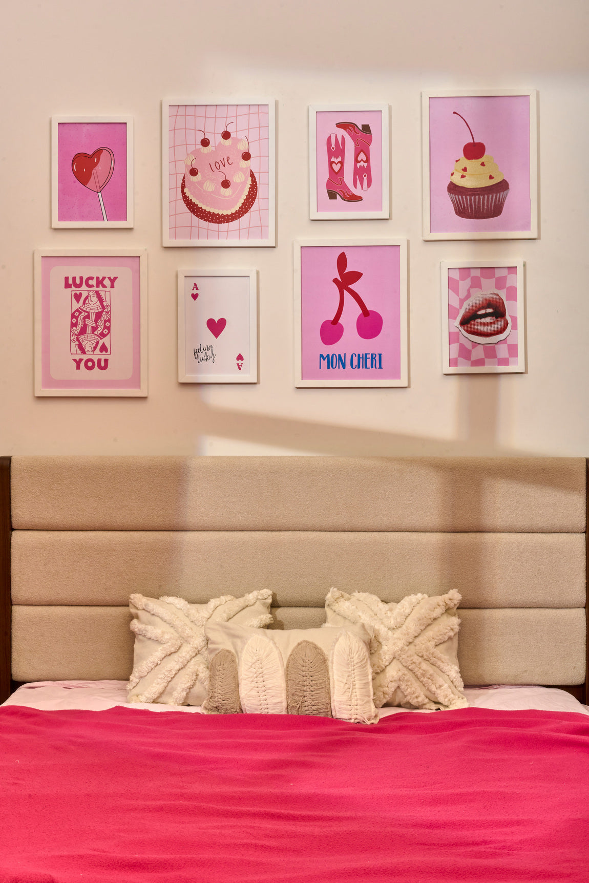Mon Cheri Pink Set – nursery wall art | طقم Mon Cheri الوردي