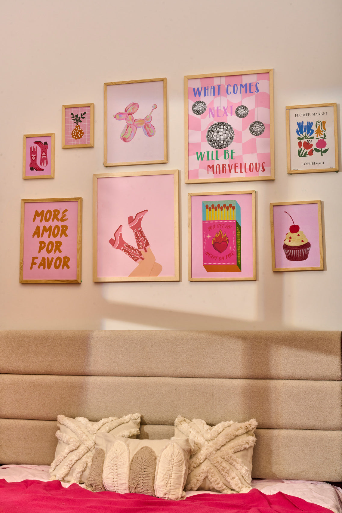 More Amore Pink Set – nursery wall art, photo 2 | طقم More Amore الوردي