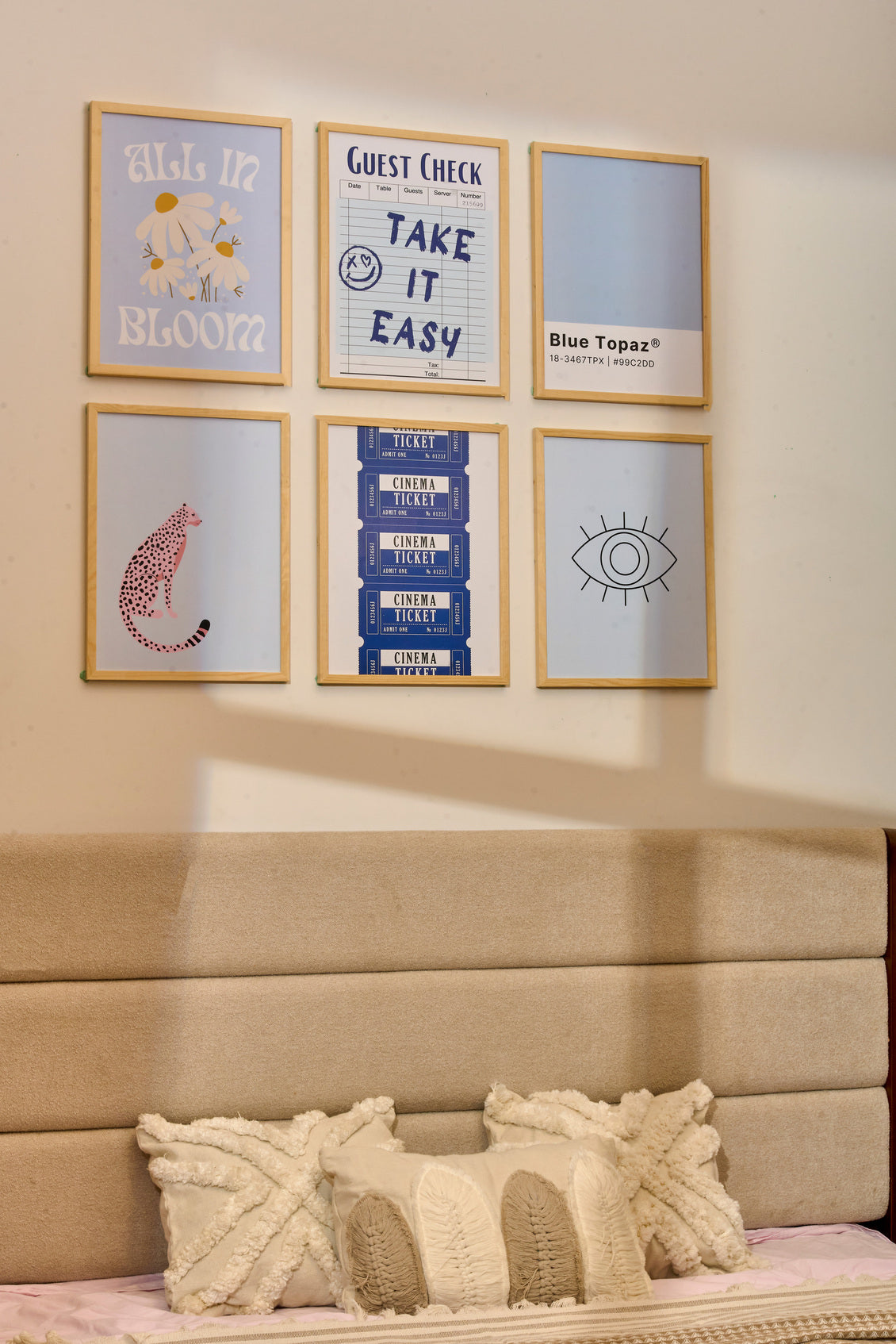 Blue topaz Set – gallery wall frame set, photo 2 | طقم التوباز الأزرق