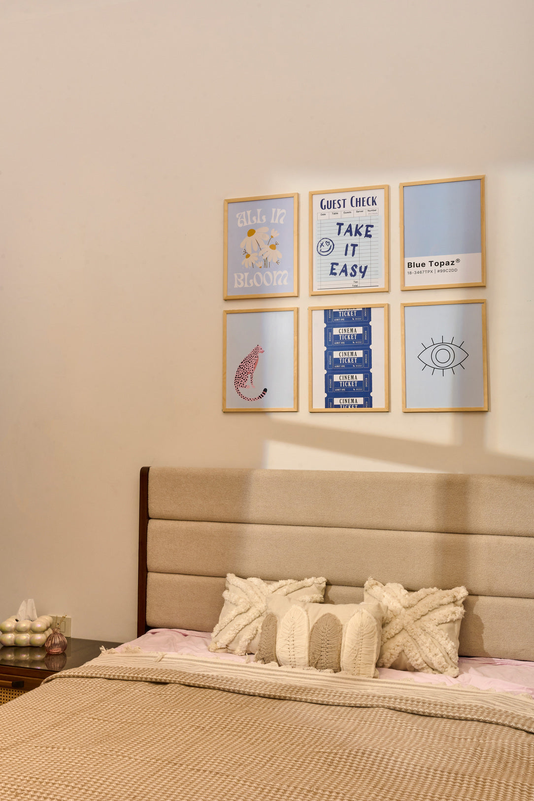 Blue topaz Set – gallery wall frame set, photo 3 | طقم التوباز الأزرق