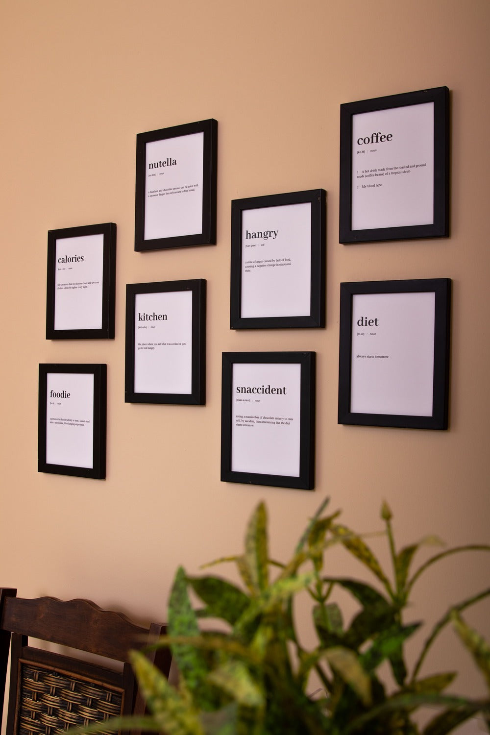 Foodie Definition Set – kitchen wall art, photo 3 | طقم تعريف عاشق الأكل