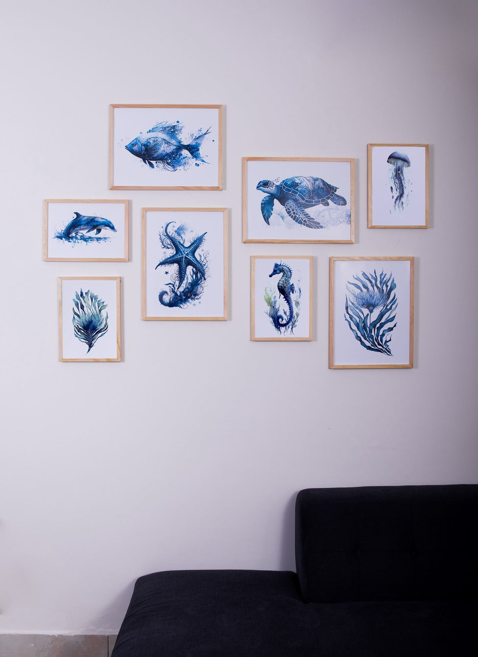 Sea Friends Set – summer beach wall art, photo 3 | طقم أصحاب البحر