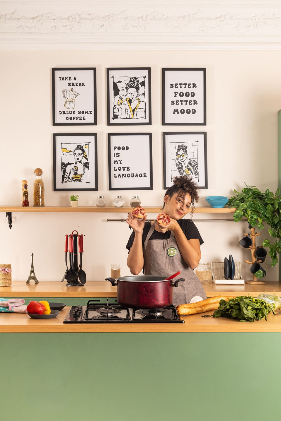 Food is my love language Frame – kitchen wall art, photo 6 | طقم Food is my love language