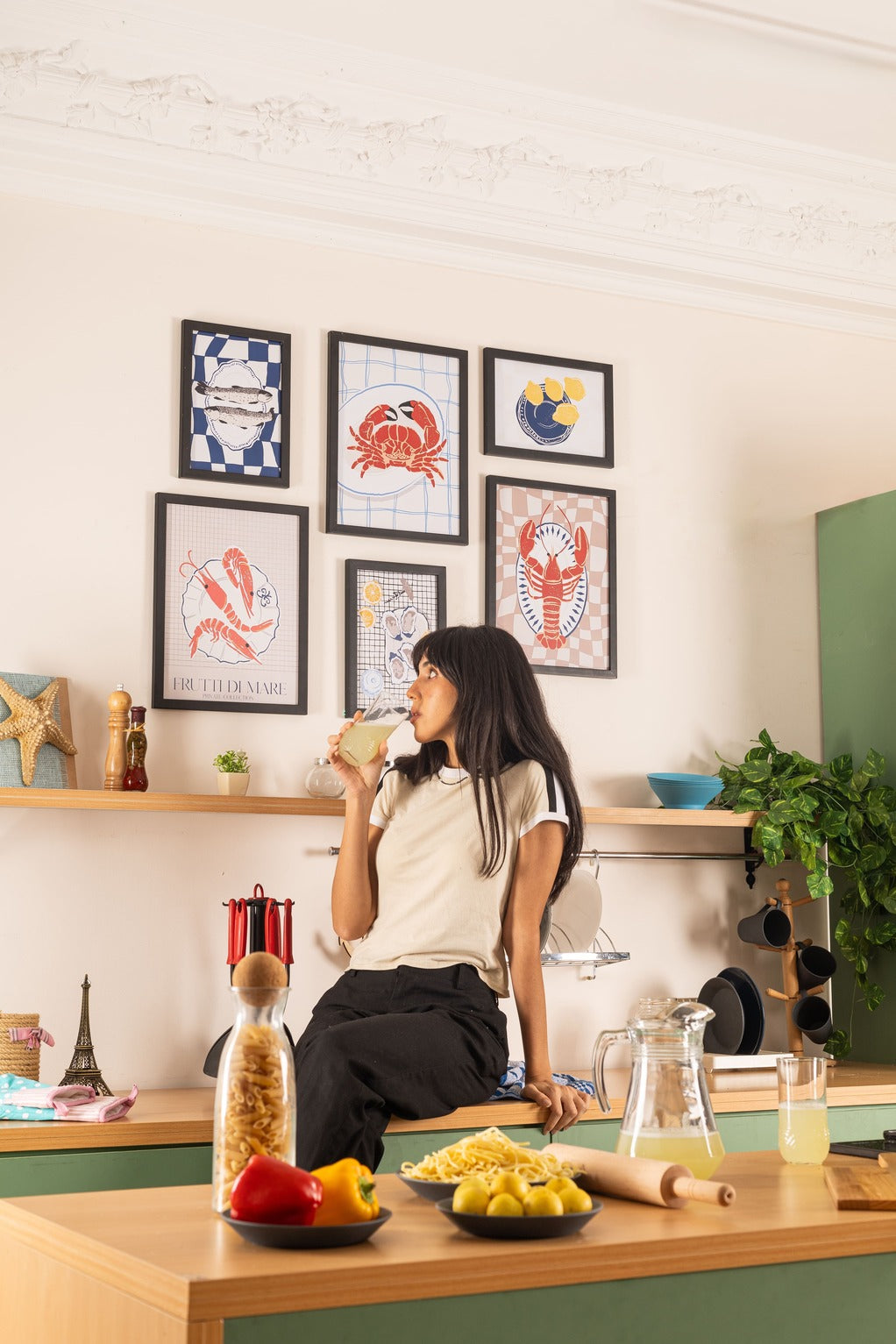 Come Fish With Me Frame – kitchen wall art, photo 2 | طقم Come Fish With Me