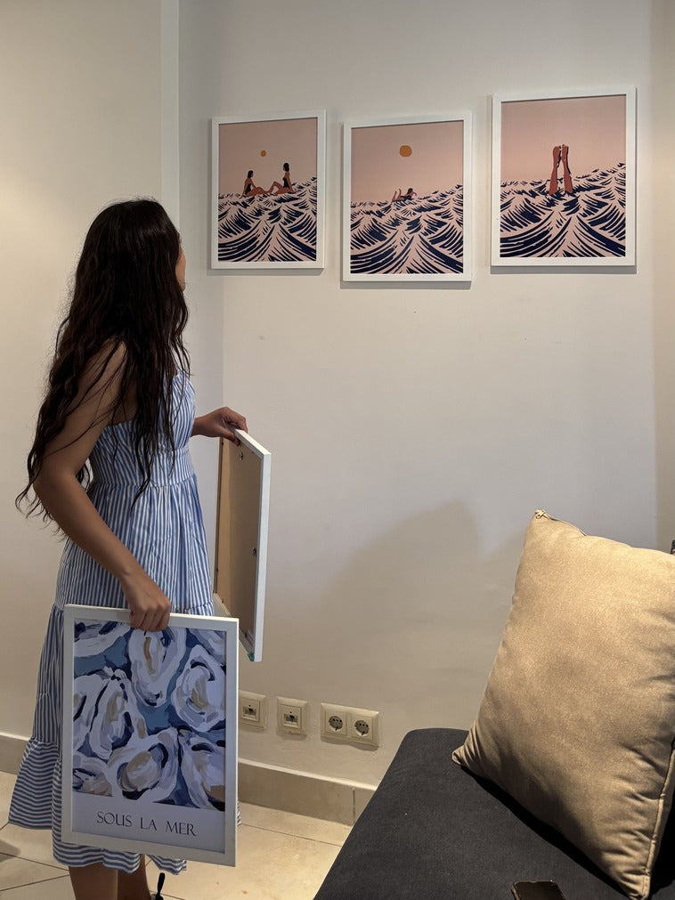 Sunset Post Tan Summer Set – summer beach wall art, photo 5 | طقم صيفي - غروب الشمس