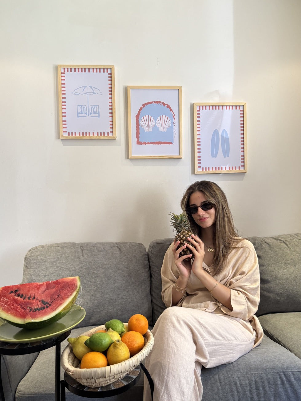 By the Beach Summer Set – summer beach wall art | طقم صيفي - على الشاطئ