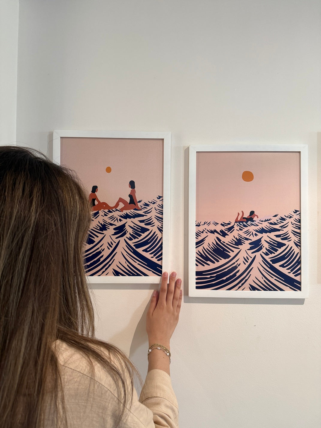 Sunset Post Tan Summer Set – summer beach wall art | طقم صيفي - غروب الشمس