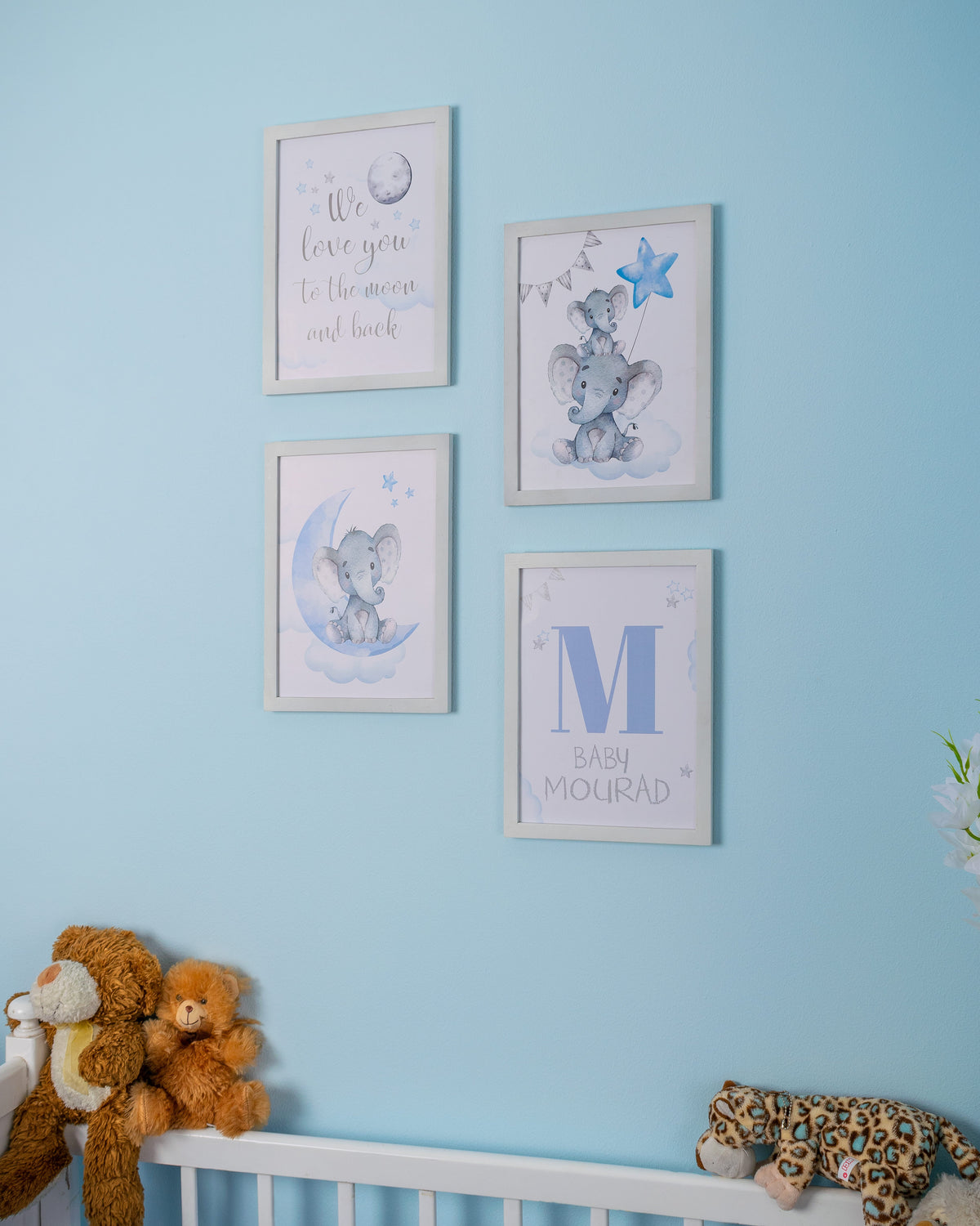 Nursery - The To the Moon and Back Frame – nursery wall art, photo 3 | طقم غرفة الأطفال - To the Moon and Back