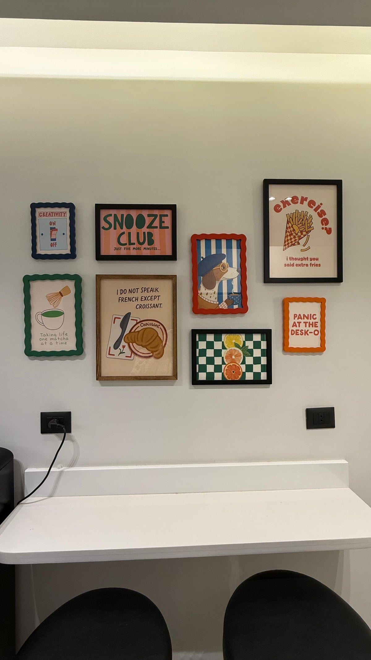 The Snooze Club set – gallery wall frame set | طقم سنوز كلوب