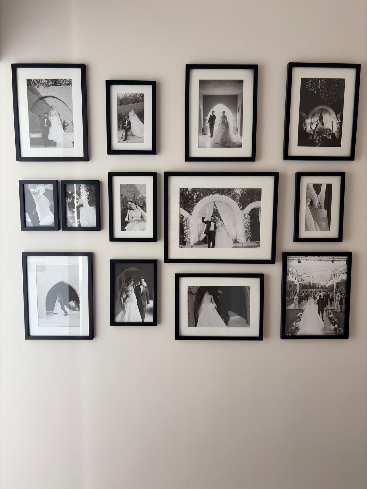 The Nadine B&W Set – gallery wall frame set | طقم نادين أبيض وأسود