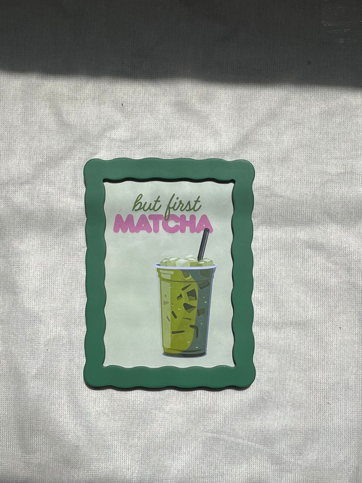 But First Matcha Frame – kitchen wall art | برواز But First Matcha