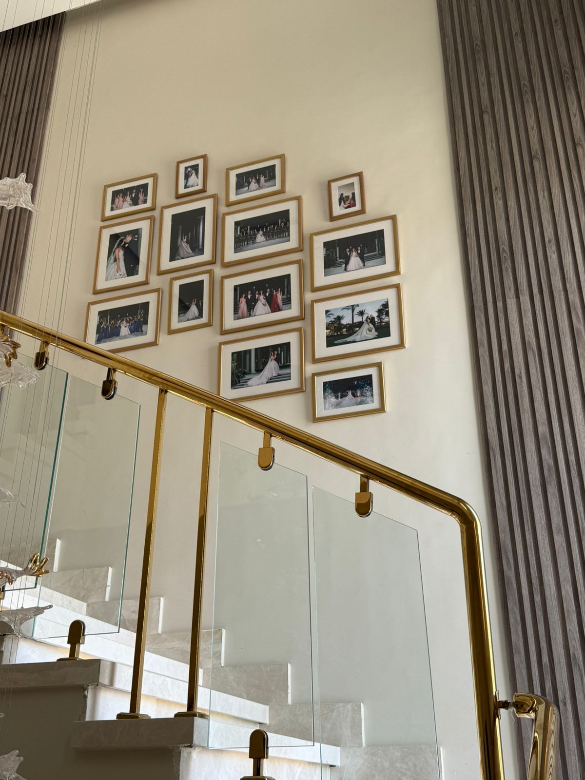 The Hana - Gold Staircase Set – gallery wall frame set, photo 2 | طقم هنا - السلم الذهبي