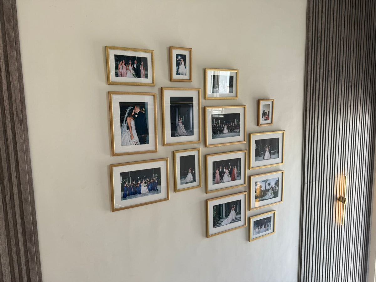 The Hana - Gold Staircase Set – gallery wall frame set, photo 3 | طقم هنا - السلم الذهبي