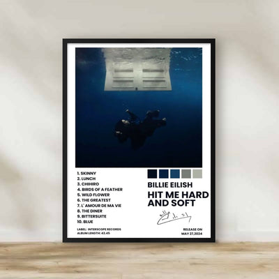 Billie Eilish 5 Frame – music wall art | برواز بيلي أيليش 5