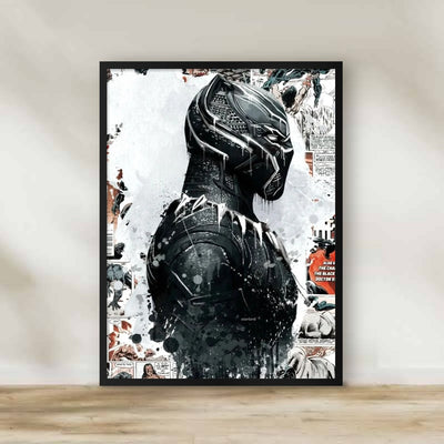 Black Panther Frame – movie poster wall art | برواز بلاك بانثر