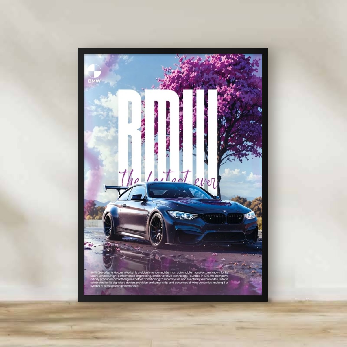 BMW Frame 2 – car wall art | برواز BMW 2