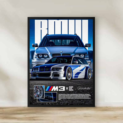 BMW Frame 6 – car wall art | برواز BMW 6