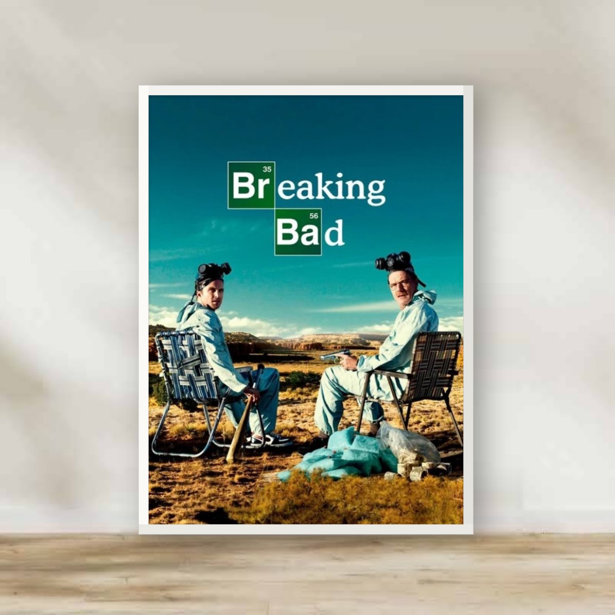 Breaking Bad 6 White Frame – movie poster wall art | برواز أبيض بريكنج باد 6