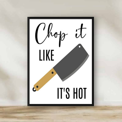 Chop it Frame – kitchen wall art | برواز "Chop it"