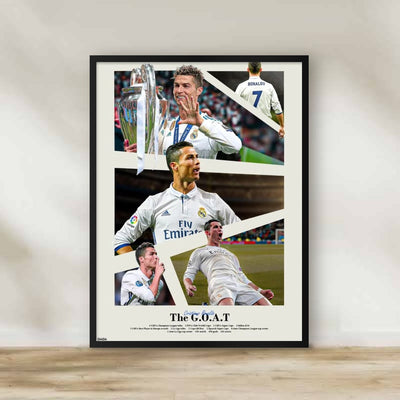 Cristiano Ronaldo 2 Frame – football wall art | برواز كريستيانو رونالدو 2