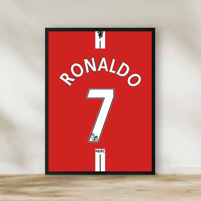 Cristiano Ronaldo 8 Frame – football wall art | برواز كريستيانو رونالدو 8