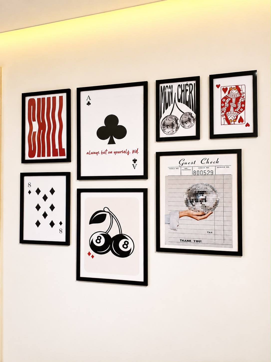 The Disco Set – gallery wall frame set | طقم الديسكو