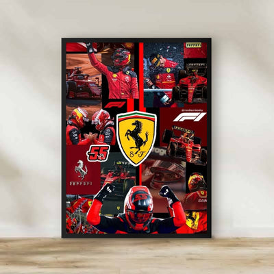 F1 Ferrari Frame – Formula 1 wall art | برواز فيراري F1