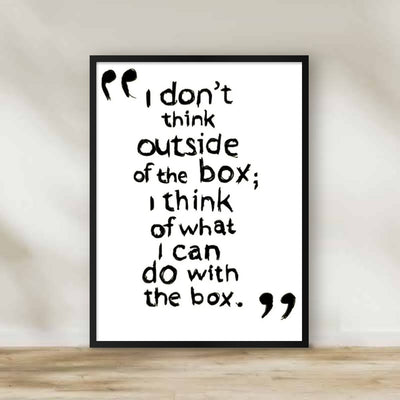 Fancy Frame 6 – black and white wall art | برواز أبيض وأسود 6