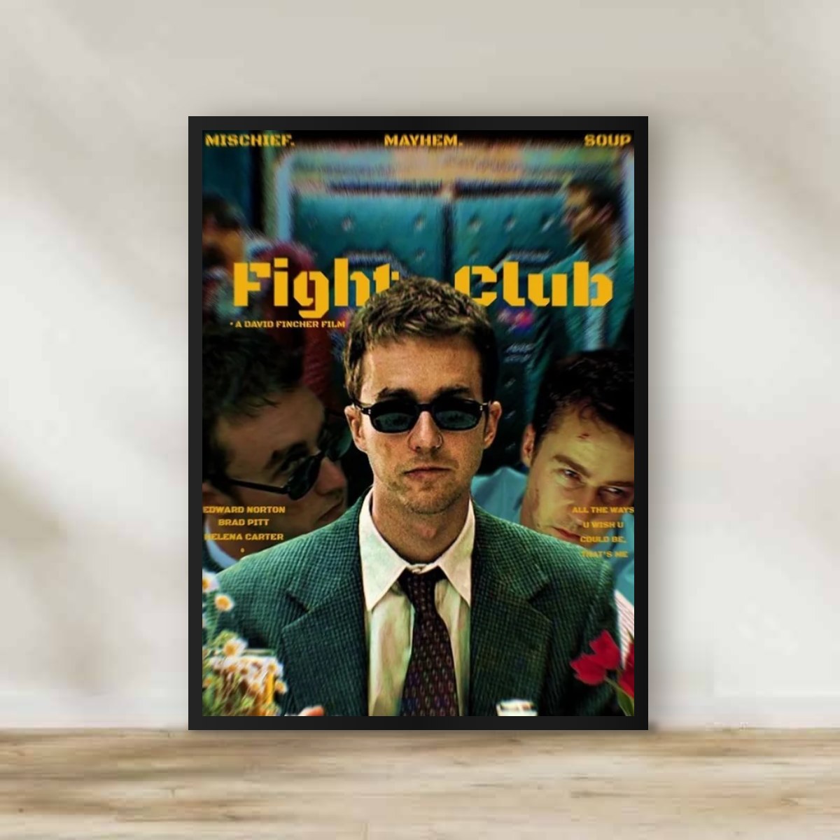 Fight Club 2 Frame – movie poster wall art | برواز فايت كلوب 2
