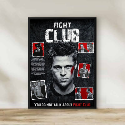 Fight Club 3 Frame – movie poster wall art | برواز فايت كلوب 3
