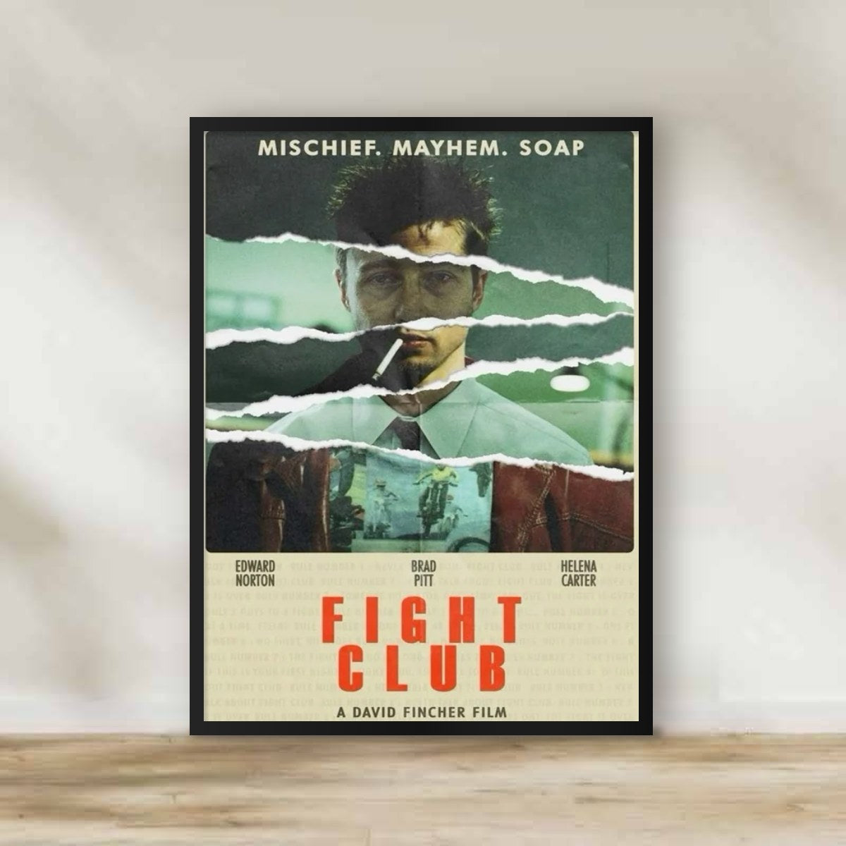 Fight Club 5 Frame – movie poster wall art | برواز فايت كلوب 5
