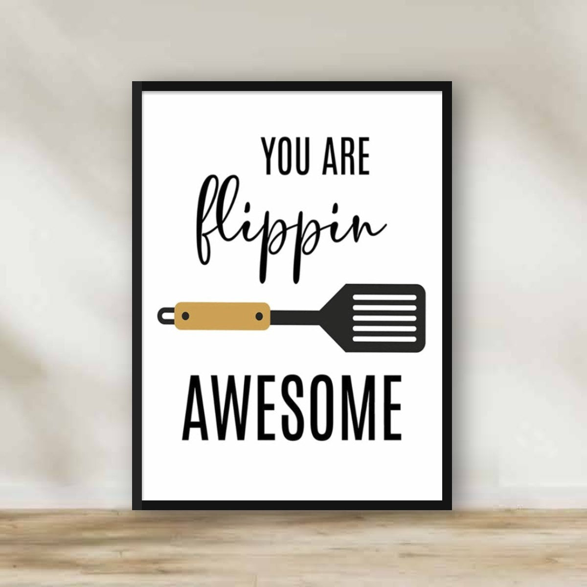 Flippin' Awesome Frame – kitchen wall art | برواز "Flippin' Awesome"