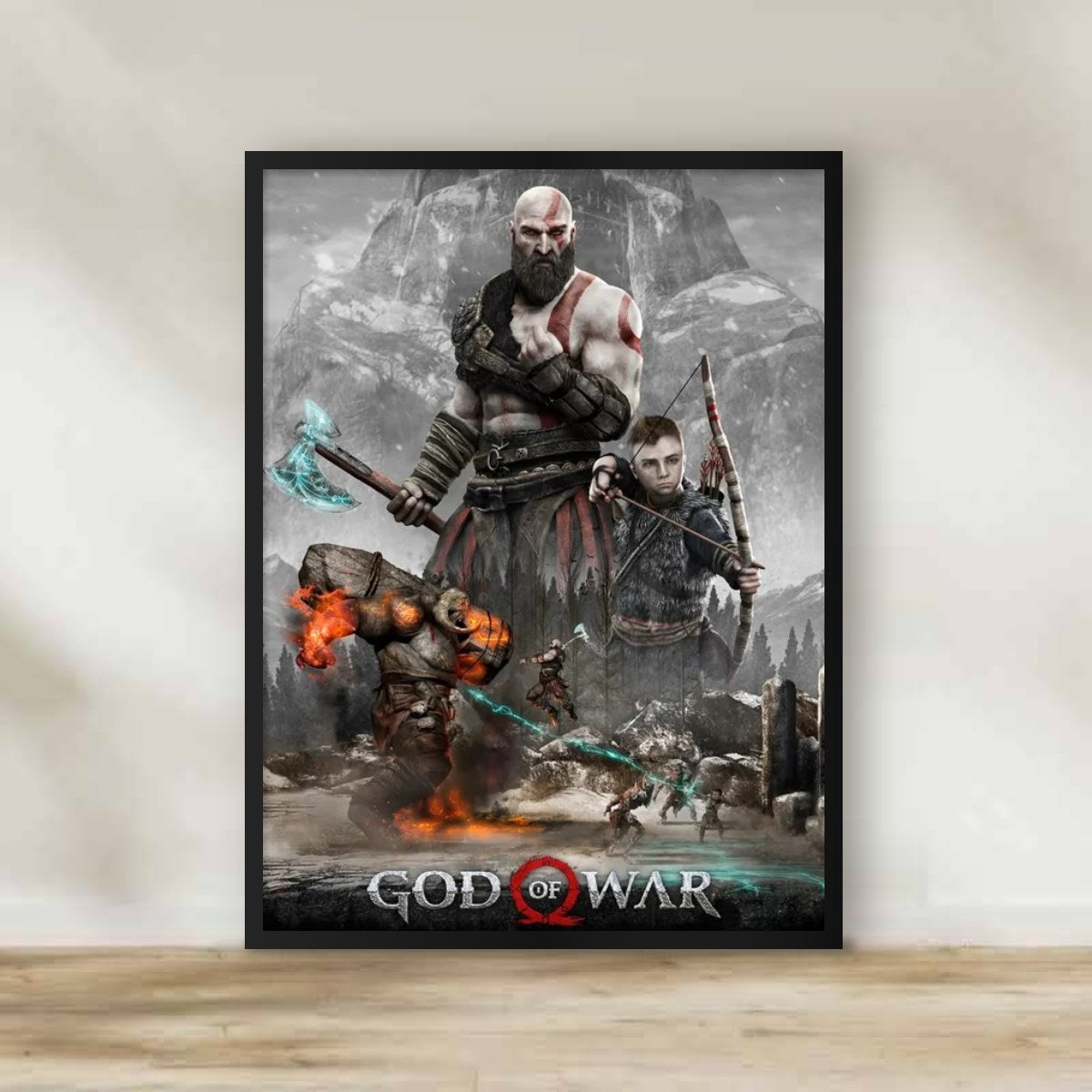 God of War Frame – gaming wall art | برواز جود أوف وور