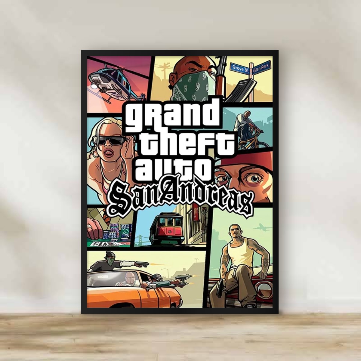 GTA 1 Frame – gaming wall art | برواز GTA 1