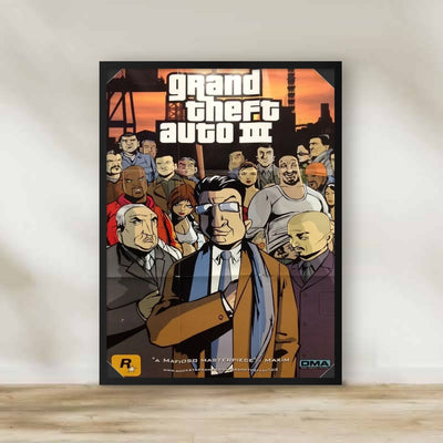 GTA 2 Frame – gaming wall art | برواز GTA 2