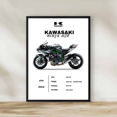 Kawasaki 1 Frame – motorcycle wall art | برواز موتوسيكل كاواساكي 1
