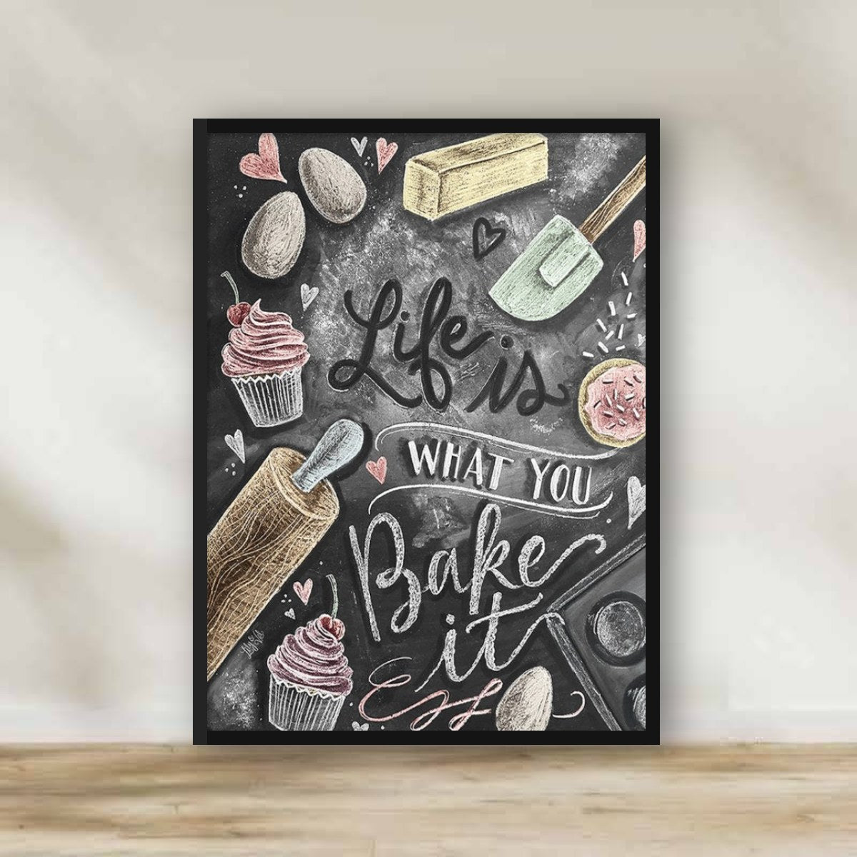Life is What You Bake it Frame – kitchen wall art | برواز "Life is What You Bake it"