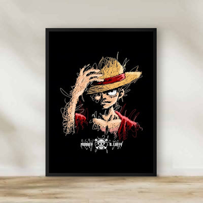 Luffy 1 Frame – anime wall art | برواز لوفي 1
