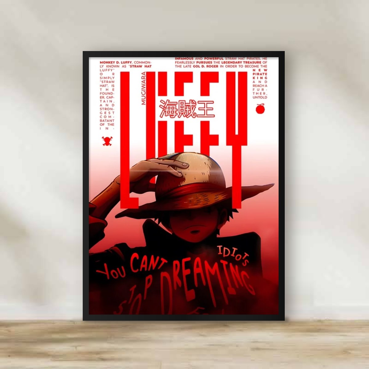 Luffy 2 Frame – anime wall art | برواز لوفي 2