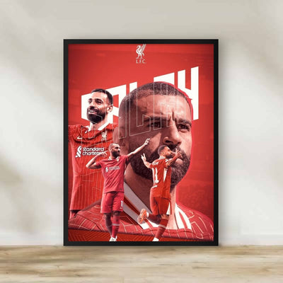 MO Salah 3 Frame – football wall art | برواز محمد صلاح 3