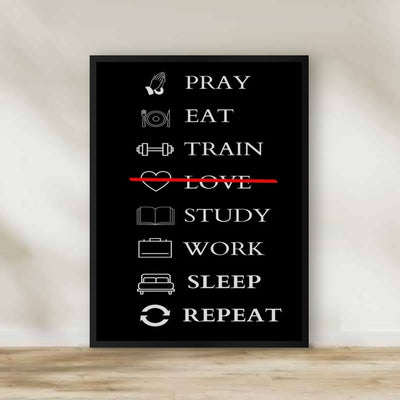 Motivation 16 Frame – motivational quote wall art | برواز تحفيزي 16