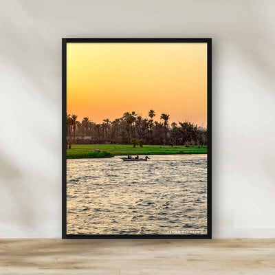 Nile Sunset Frame – photography wall art | برواز غروب النيل