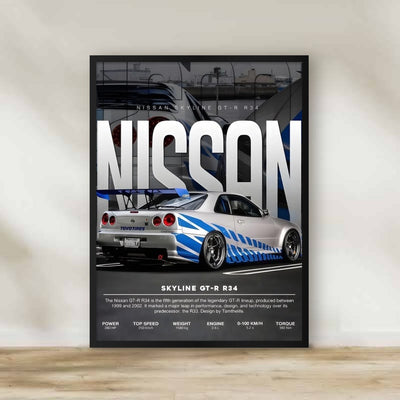 Nissan Frame – car wall art | برواز نيسان