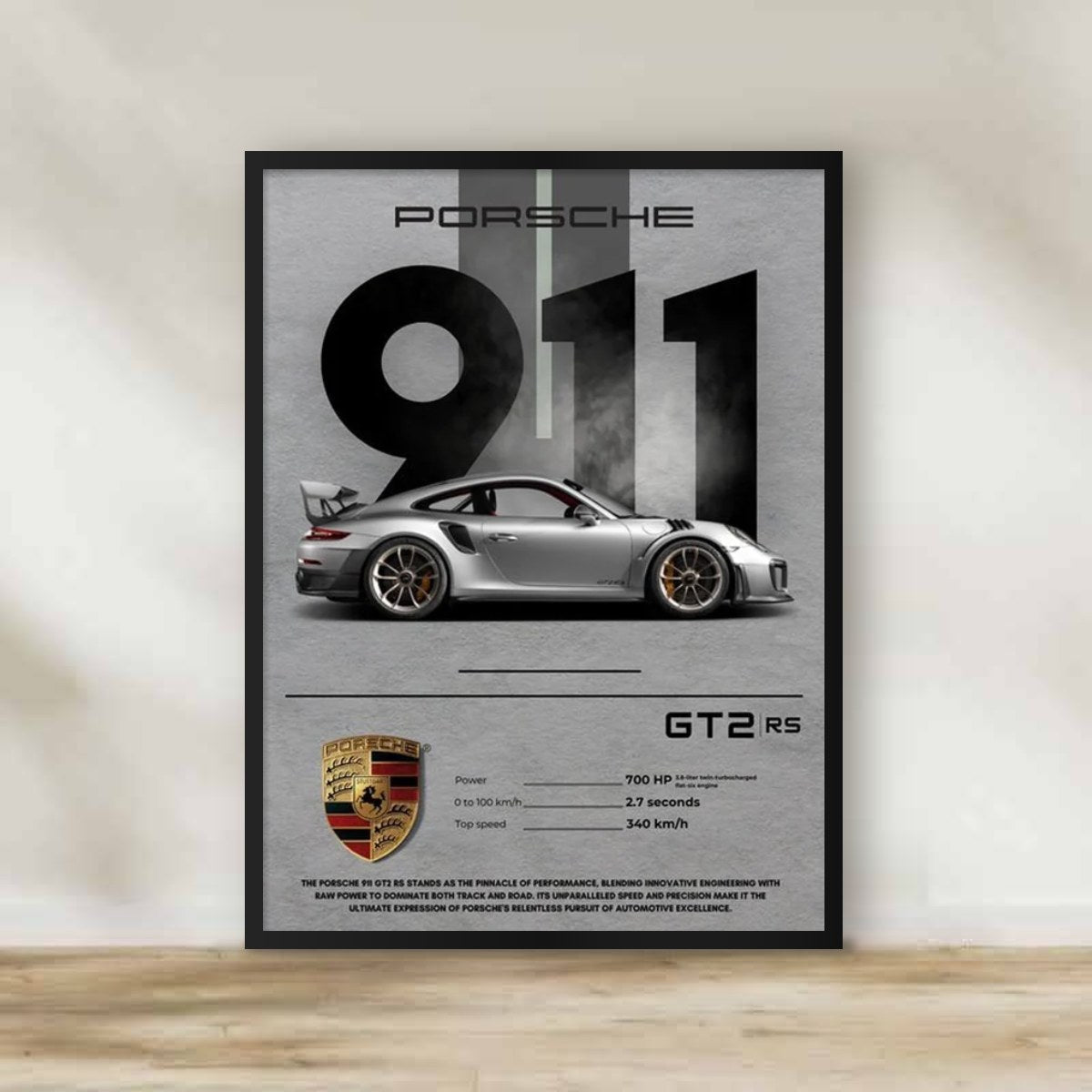 Porsche Frame 9 – car wall art | برواز بورشه 9